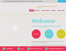 Tablet Screenshot of hummingbirds-nursery.com